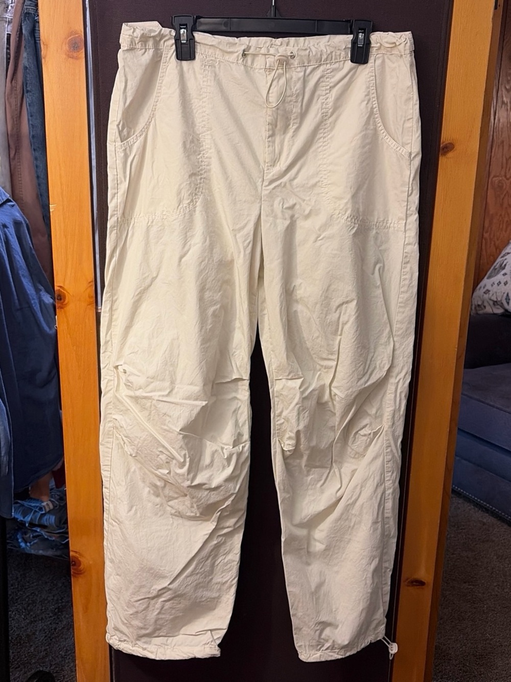 Cotton On Cream Lightweight Pull-On Track Pants